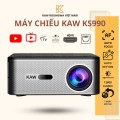 Máy chiếu Mini KAW KS990, Tự động lấy nét, Tự động chỉnh góc, Điều khiển bằng giọng nói