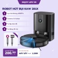 Robot hút bụi thông minh KAW - Lực hút 3200Pa, làm sạch 200m², bảo hành 12 tháng, cao cấp chính hãng