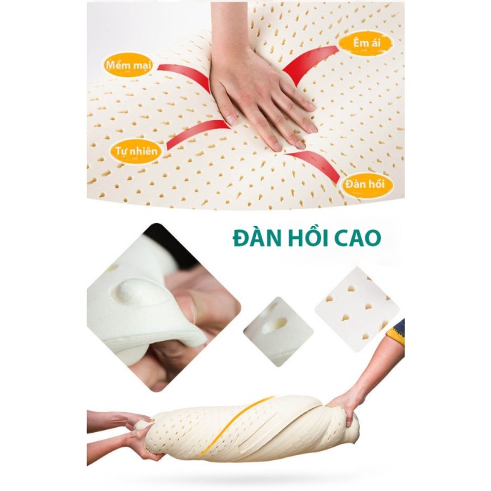 Gối cao su non KAW dành cho dân văn phòng– Thoải mái, giảm nhức mỏi cổ vai, giữ tư thế ngủ đúng chuẩn.