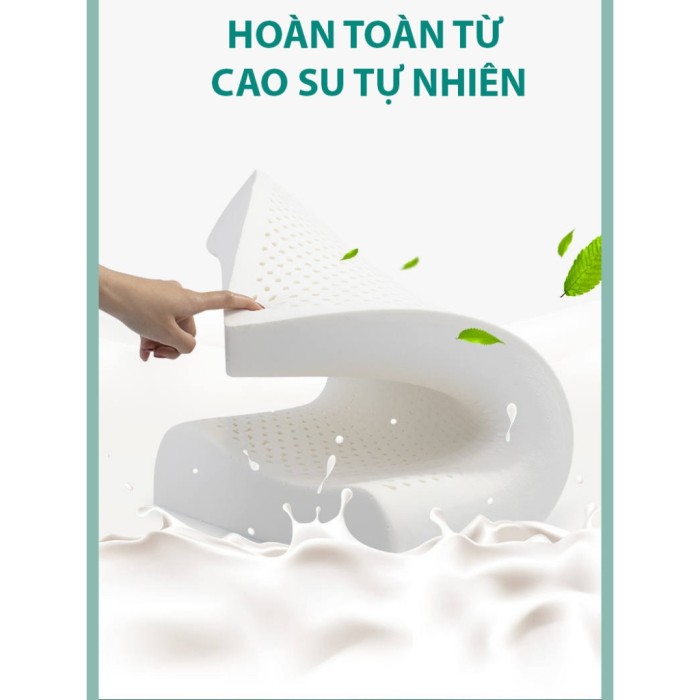 Gối cao su non KAW dành cho dân văn phòng– Thoải mái, giảm nhức mỏi cổ vai, giữ tư thế ngủ đúng chuẩn.