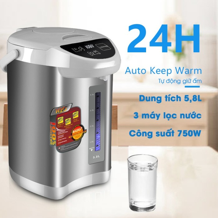 Bình Thủy Điện KAW 405E - Dung Tích Lớn, Giữ Nhiệt Lâu, Đun Nước Nhanh, Chế Độ Rót Nước Thông Minh